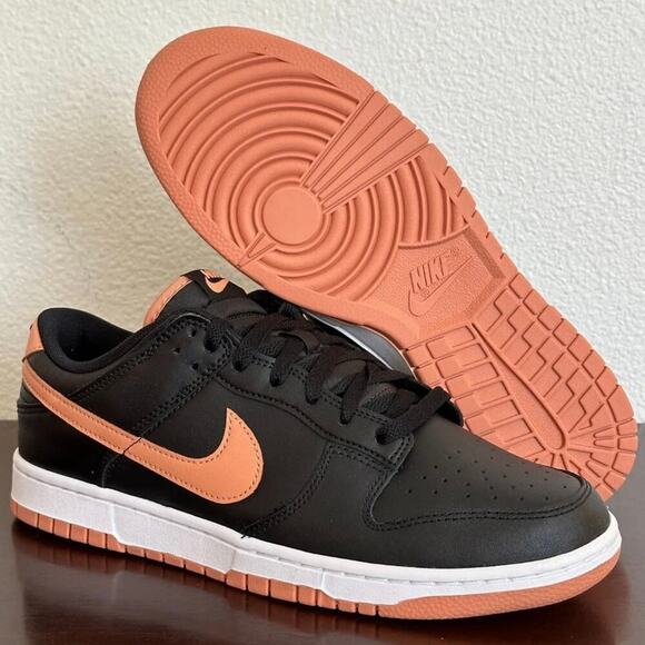 Nike Dunk Low Retro Black Peach Orange DV0831-004 Men's Size 12 - Picture 1 of 4